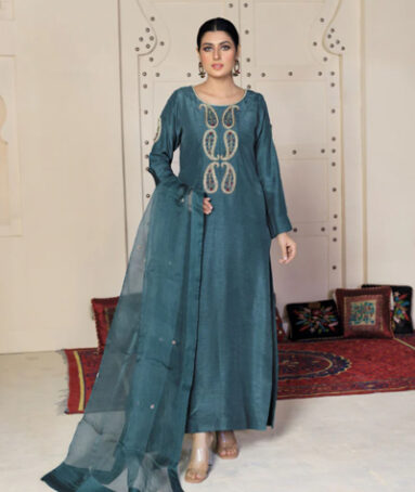 Exquisitely Designed Paisley Motive Dress